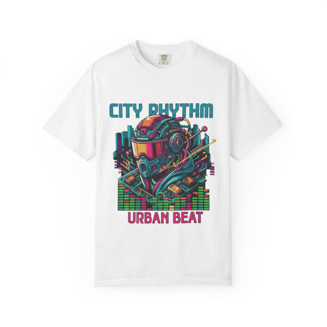Urban Beat T-shirt, Vibrant City Life Tee, Unisex Streetwear, Festival Shirt, Music Lover Gift, Casual Graphic Tee