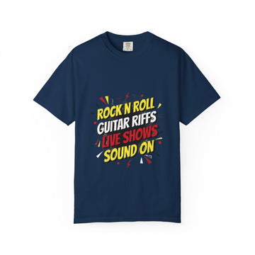 Rock N Roll Graphic T-Shirt, Music Lover Gift, Vintage Concert Tee, Unisex Casual Wear, Gift for Musicians, Rock Band Merch