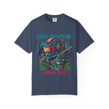 Urban Beat T-shirt, Vibrant City Life Tee, Unisex Streetwear, Festival Shirt, Music Lover Gift, Casual Graphic Tee
