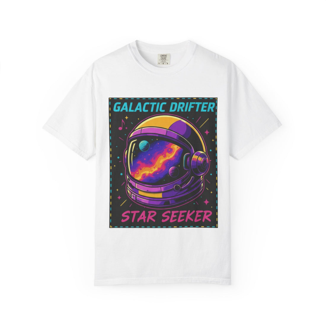 Galactic Drifter T-Shirt, Cosmic Space Tee, Unisex Graphic Shirt, Astronomy Gift, Star Seeker Apparel, Space Lover Clothing