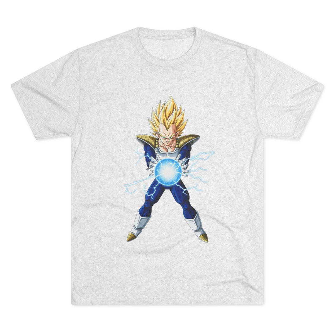 Unisex Tri-Blend Crew Tee with Super Saiyan Design, Anime Tee, Casual T-Shirt, Gift for Fans, Dragon Ball Z Merchandise