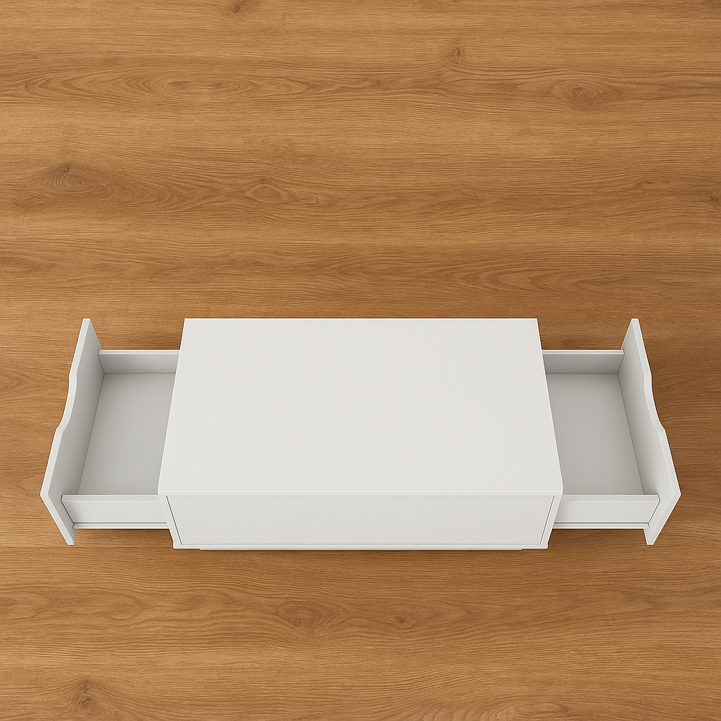 HideAway White Table