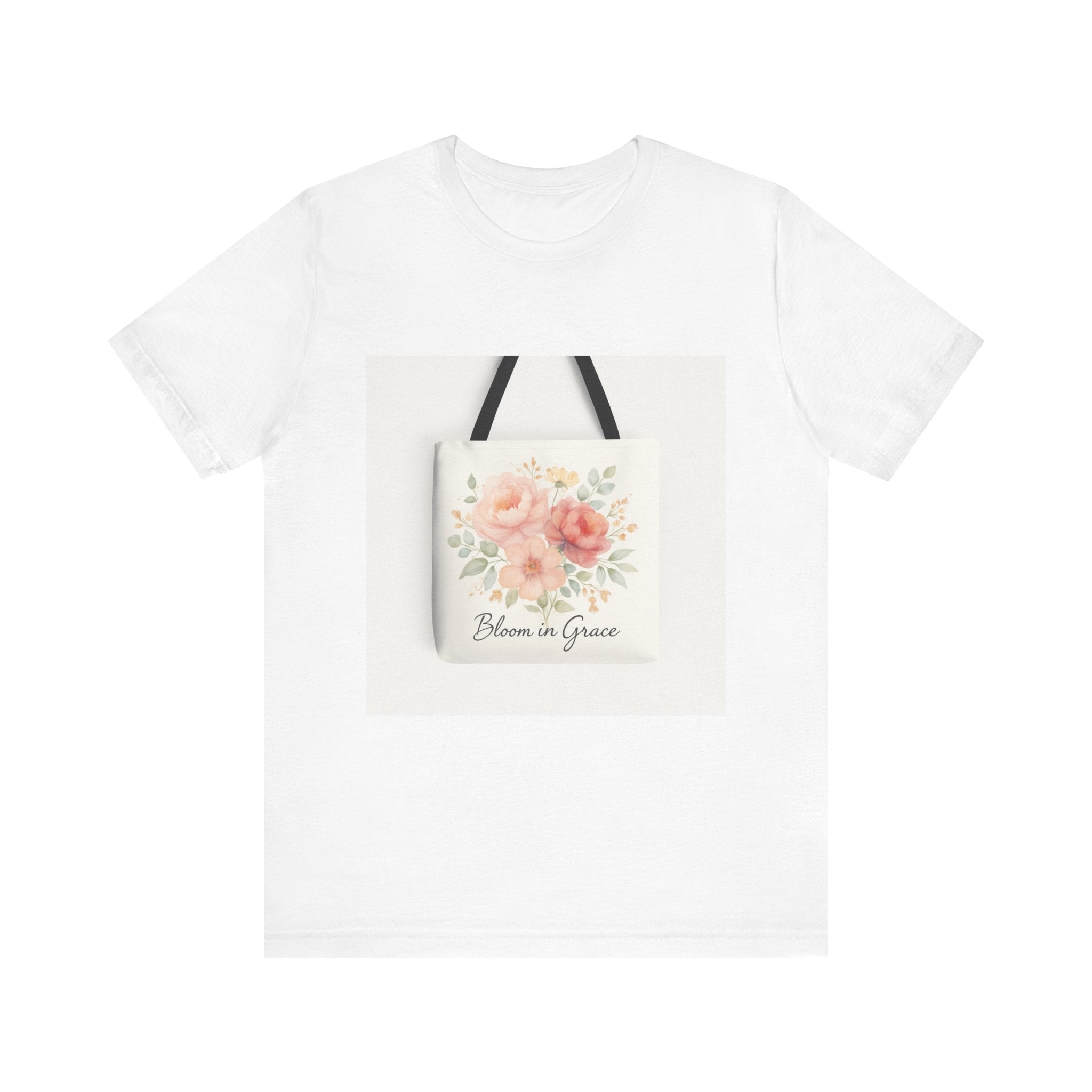Floral 'Bloom in Grace' Tee — Women's Inspirational Flower Graphic T-Shirt