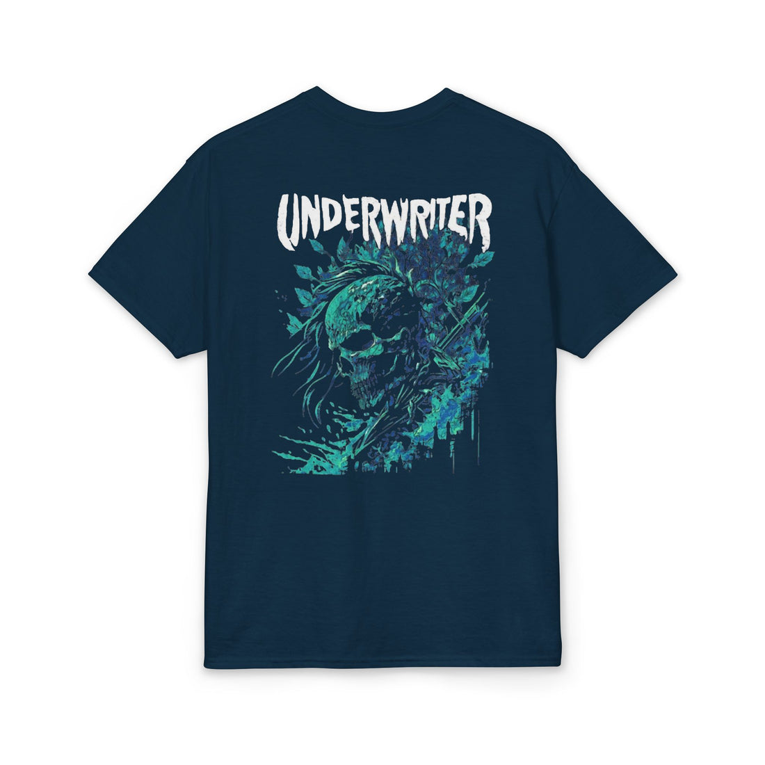 Underwriter Skull Graphic T-Shirt — Dark Floral Band Tee