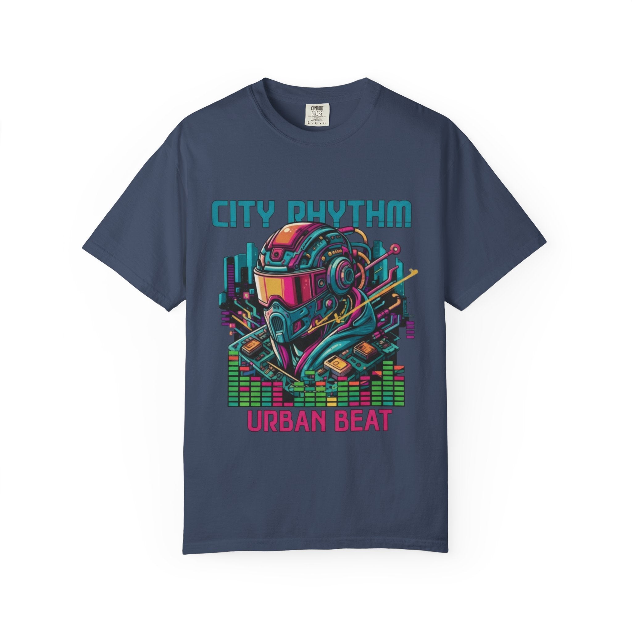 Urban Beat T-shirt, Vibrant City Life Tee, Unisex Streetwear, Festival Shirt, Music Lover Gift, Casual Graphic Tee