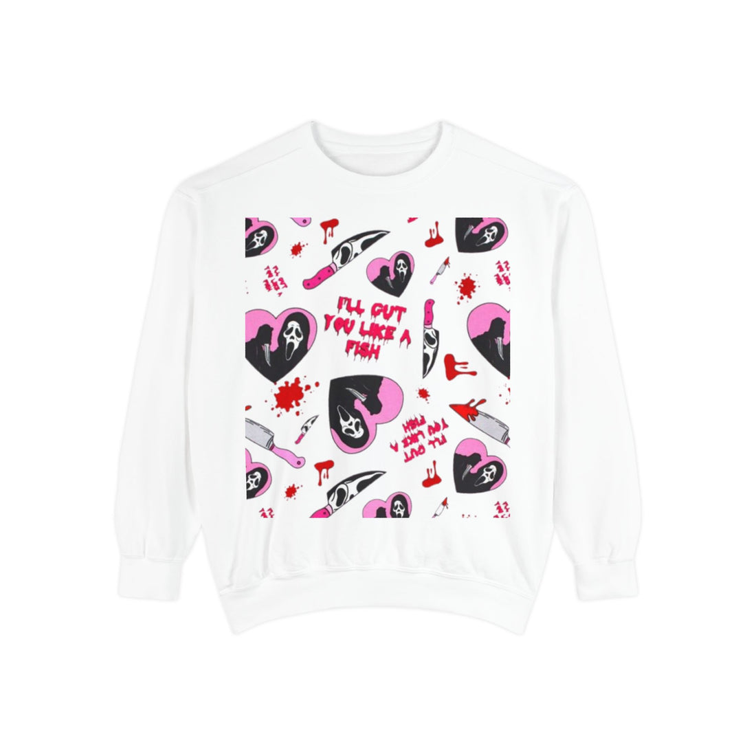 Heartbreak Horror Sweatshirt — "I'll Put You Like A Pawn" Graphic Crewneck