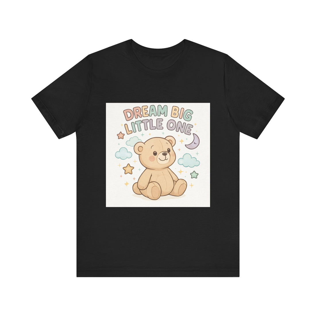 Dream Big Little One Baby/Toddler Tee – Cute Teddy Moon Nursery Shirt