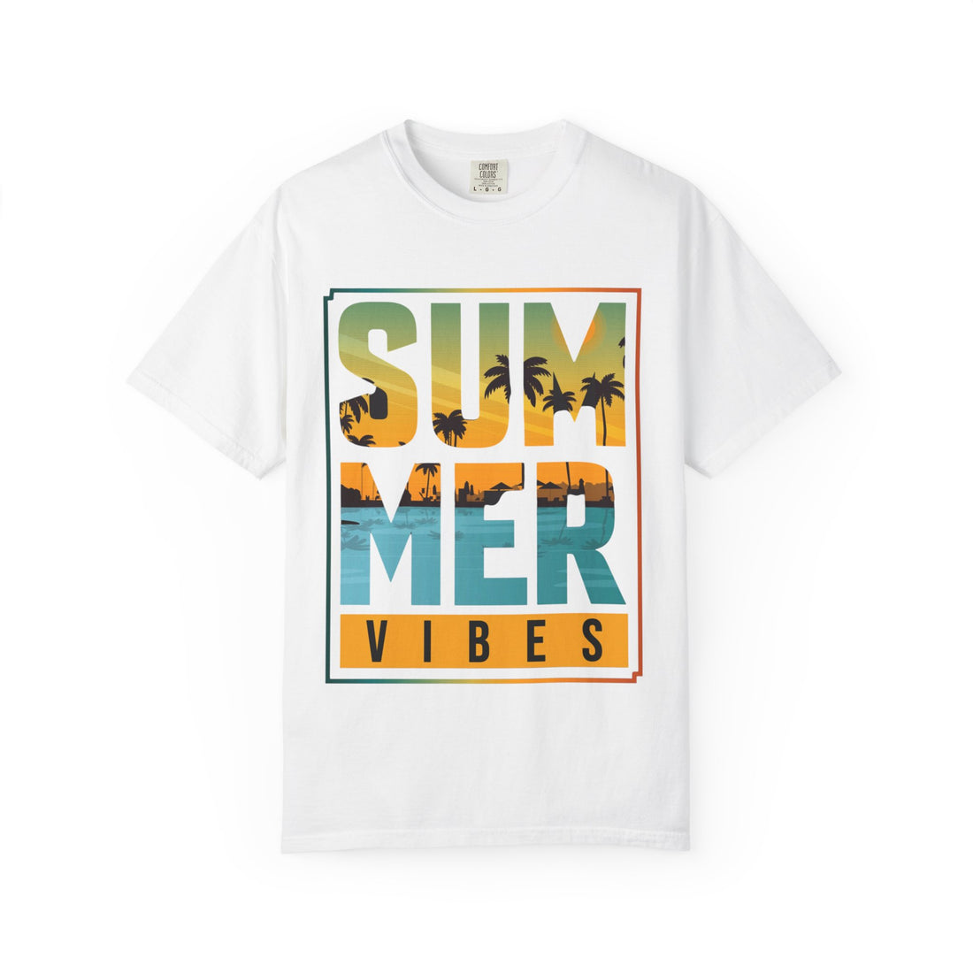 Summer Vibes Unisex Garment-Dyed T-shirt