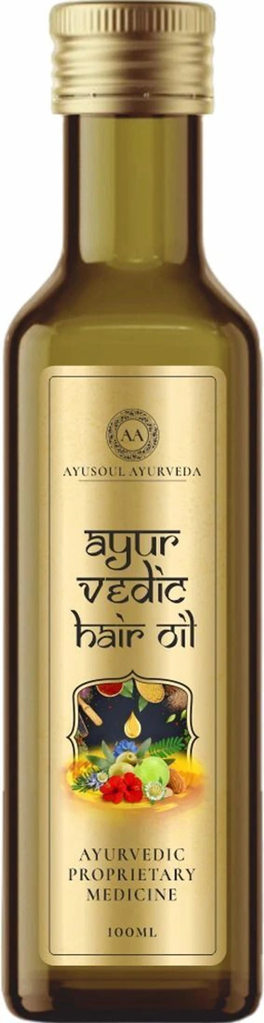 Ayusoul Ayurvedic Hair Oil with 40 Precious Herbs & Oils (100ml)
