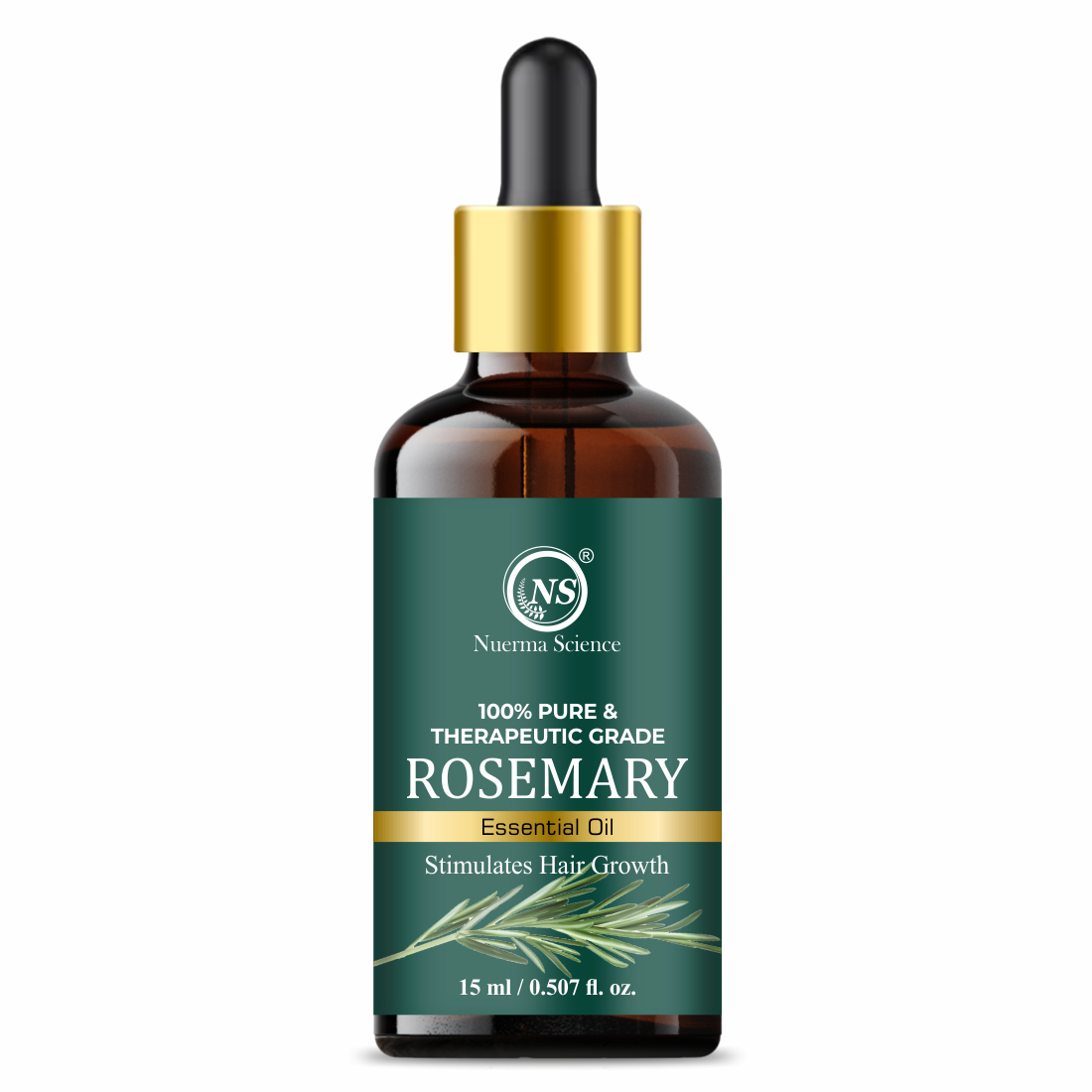 Essential Oil Pack of 3 - Rosemary, Lavender & Tea Tree (15ml Each)