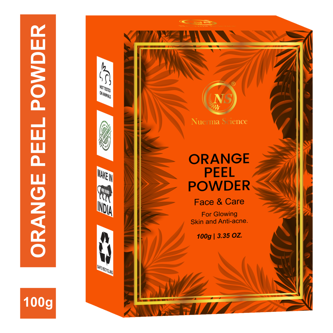 Orange Peel Powder For Glowing Skin & Anti Acne - 100gm