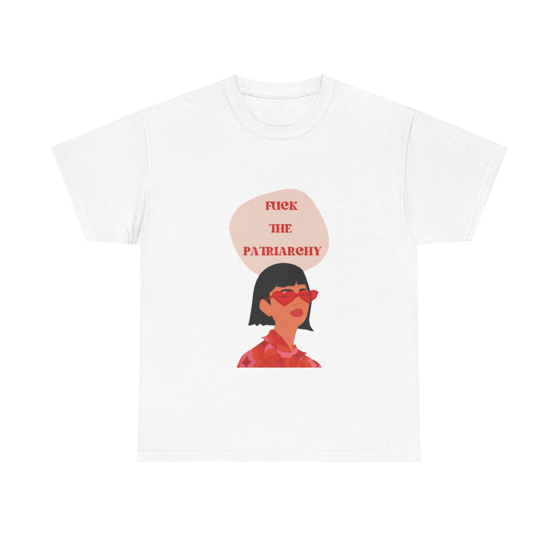 Feminist Graphic Tee – "Fuck the Patriarchy" Retro Woman Design