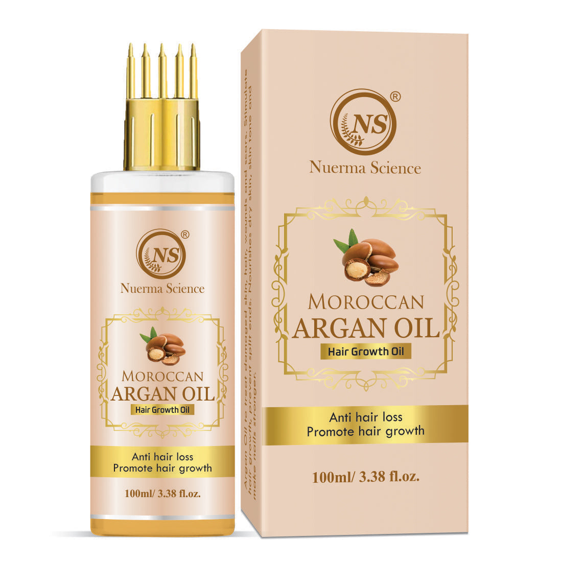 Moroccan Argan Oil — Cold Pressed for Hair Growth, Frizz Control & Glowing Skin (100ml)