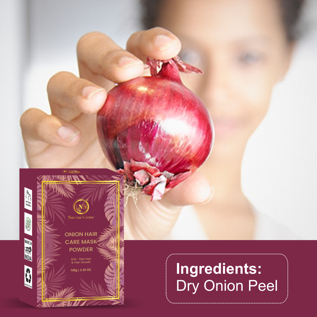 Onion Powder For Hair Mask - 100mg
