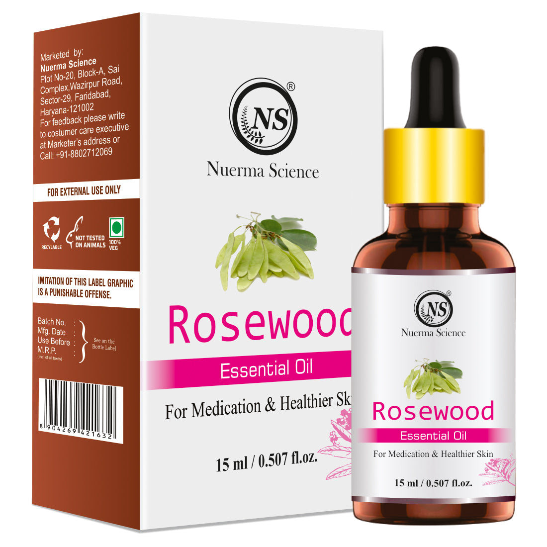 Rosewood Essential Oil - 15ml