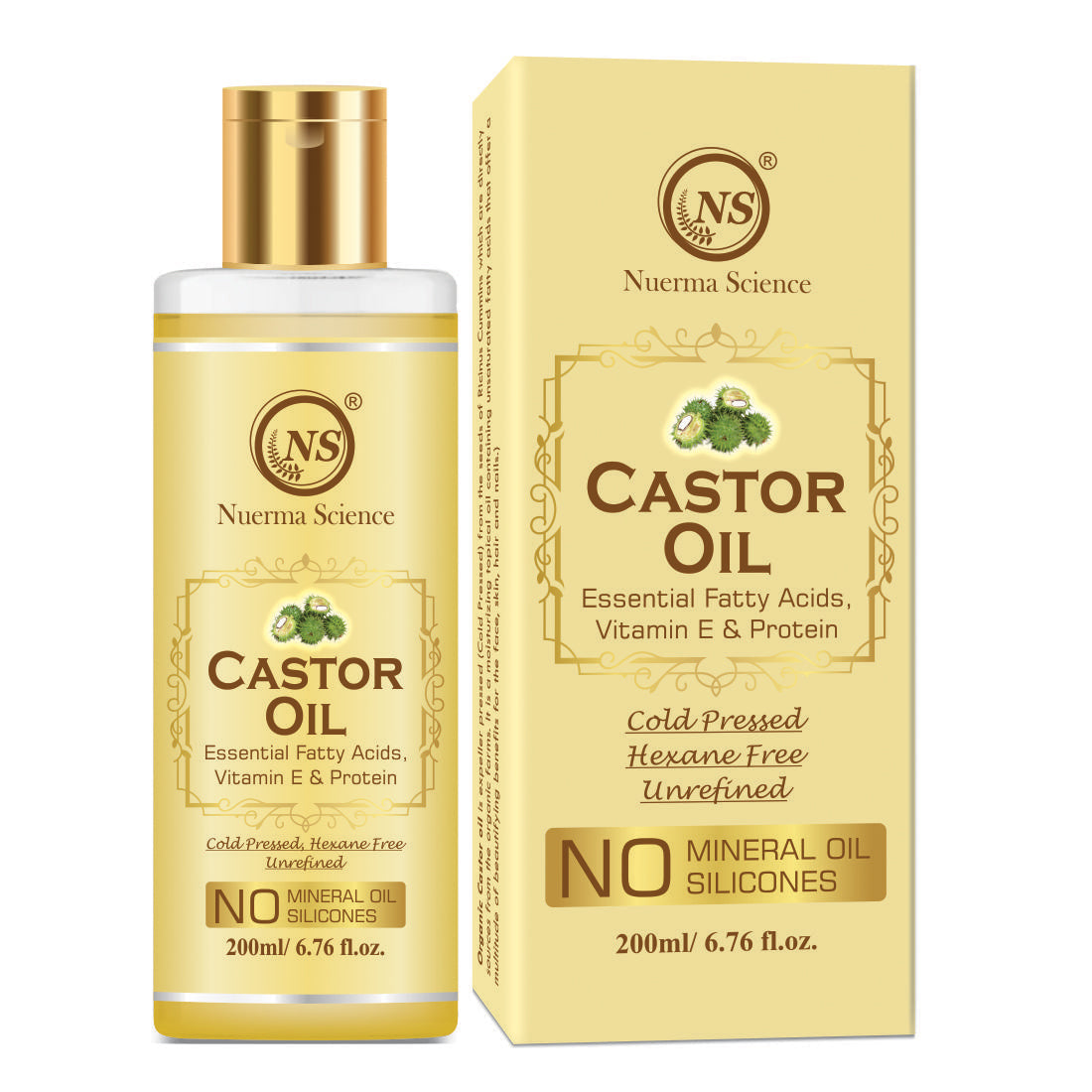 Castor Oil For Skin & Body | Hydrating & Soothing Massage Oil - 200ml