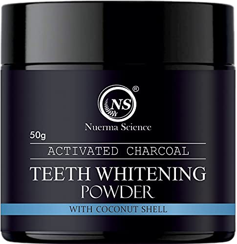 Activated Charcoal Teeth Whitening Powder with Coconut Shell - 100gm