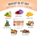 Saffron Cold Cream For Nourishing & Glowing Skin - 200gm