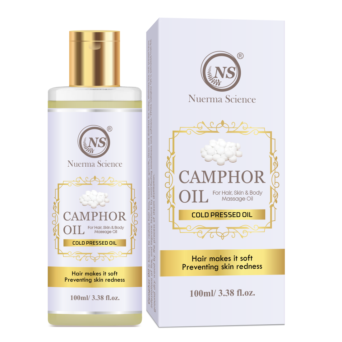 Camphor (Kapoor) Oil - Cold Pressed for Skin & Hair (100ml)