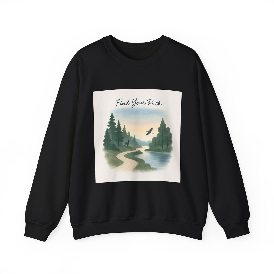 Find Your Path Sweatshirt — Scenic Nature Crewneck