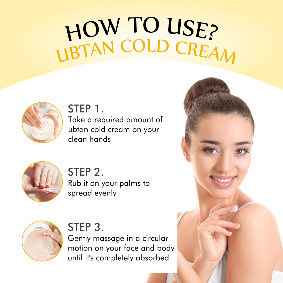 Ubtan Cold Cream for Moisturizing & Glowing Skin - 200gm
