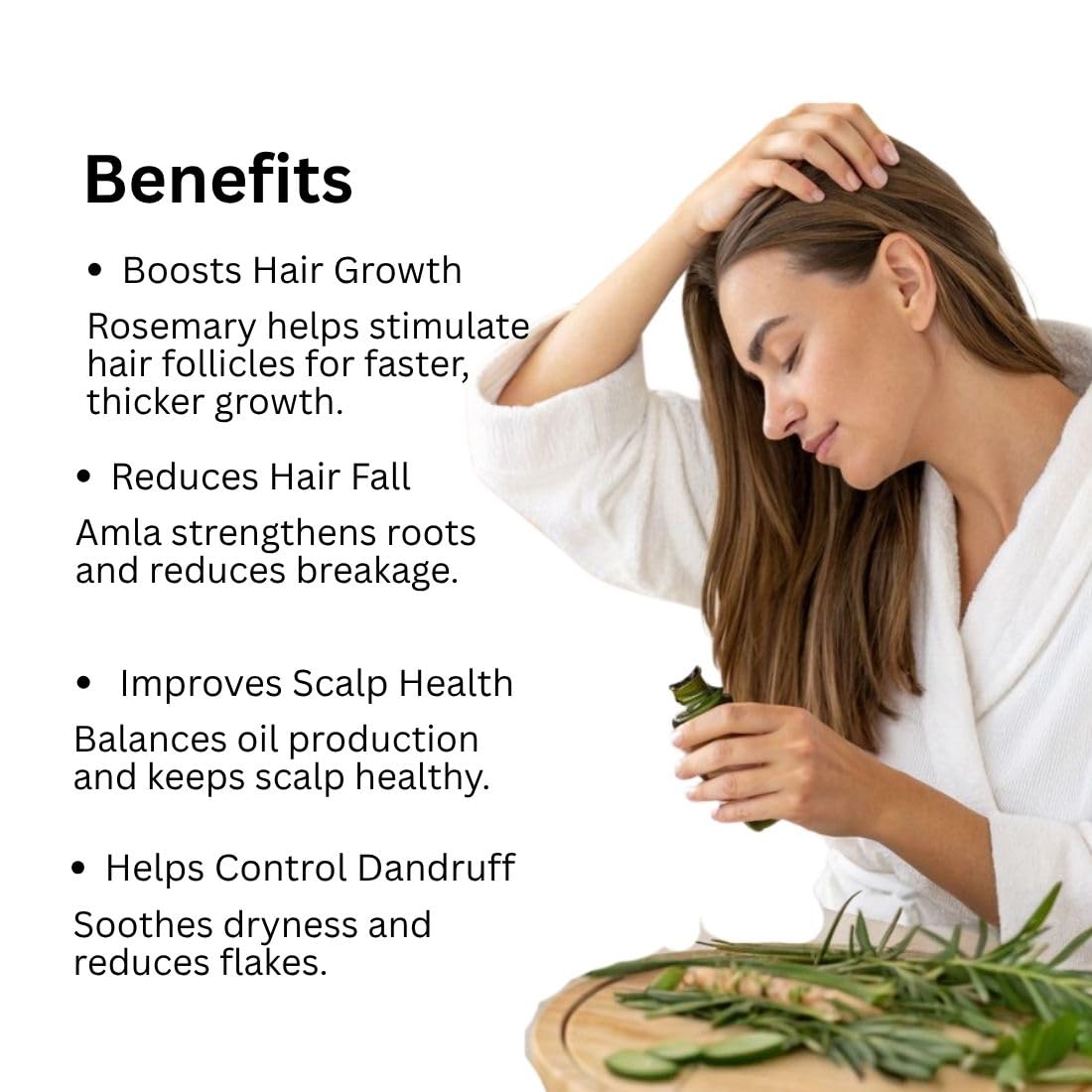 Amla & Rosemary Hair Oil — For Hair Growth & Hair Fall Control (200ml)
