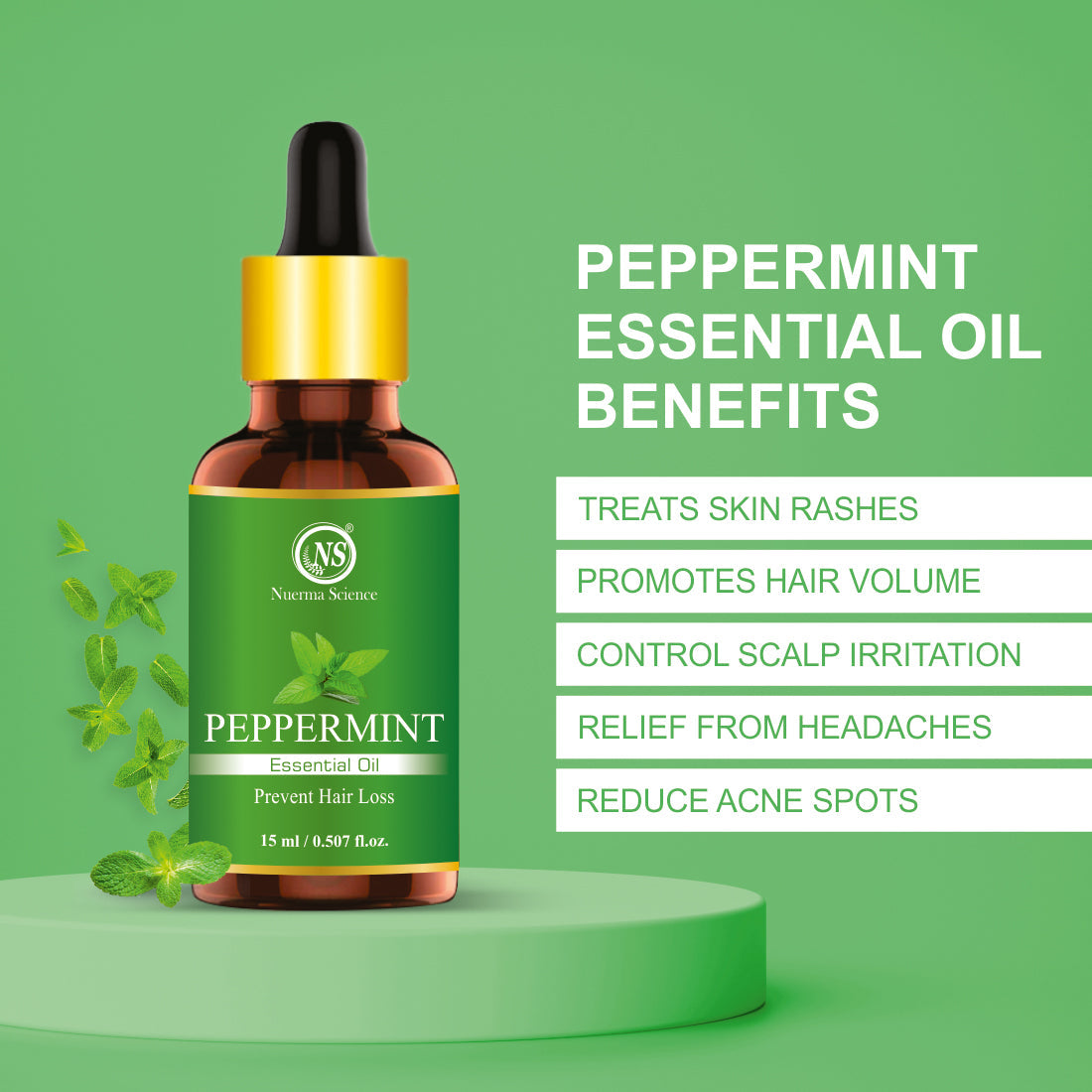 Peppermint Essential Oil - 15ml