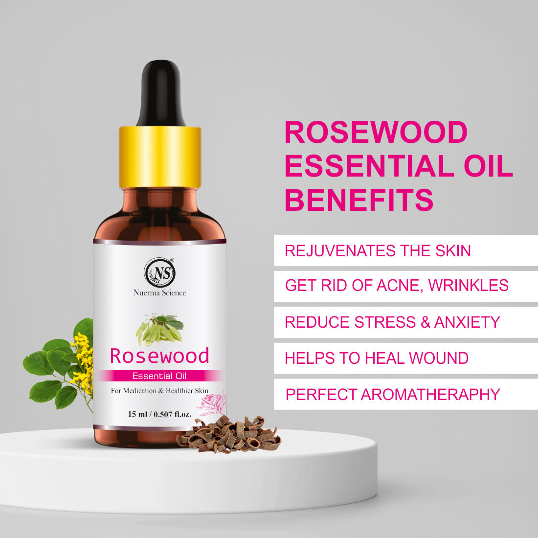 Rosewood Essential Oil - 15ml