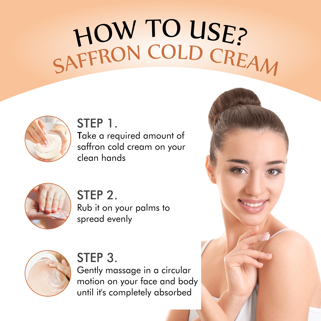 Saffron Cold Cream For Nourishing & Glowing Skin - 200gm