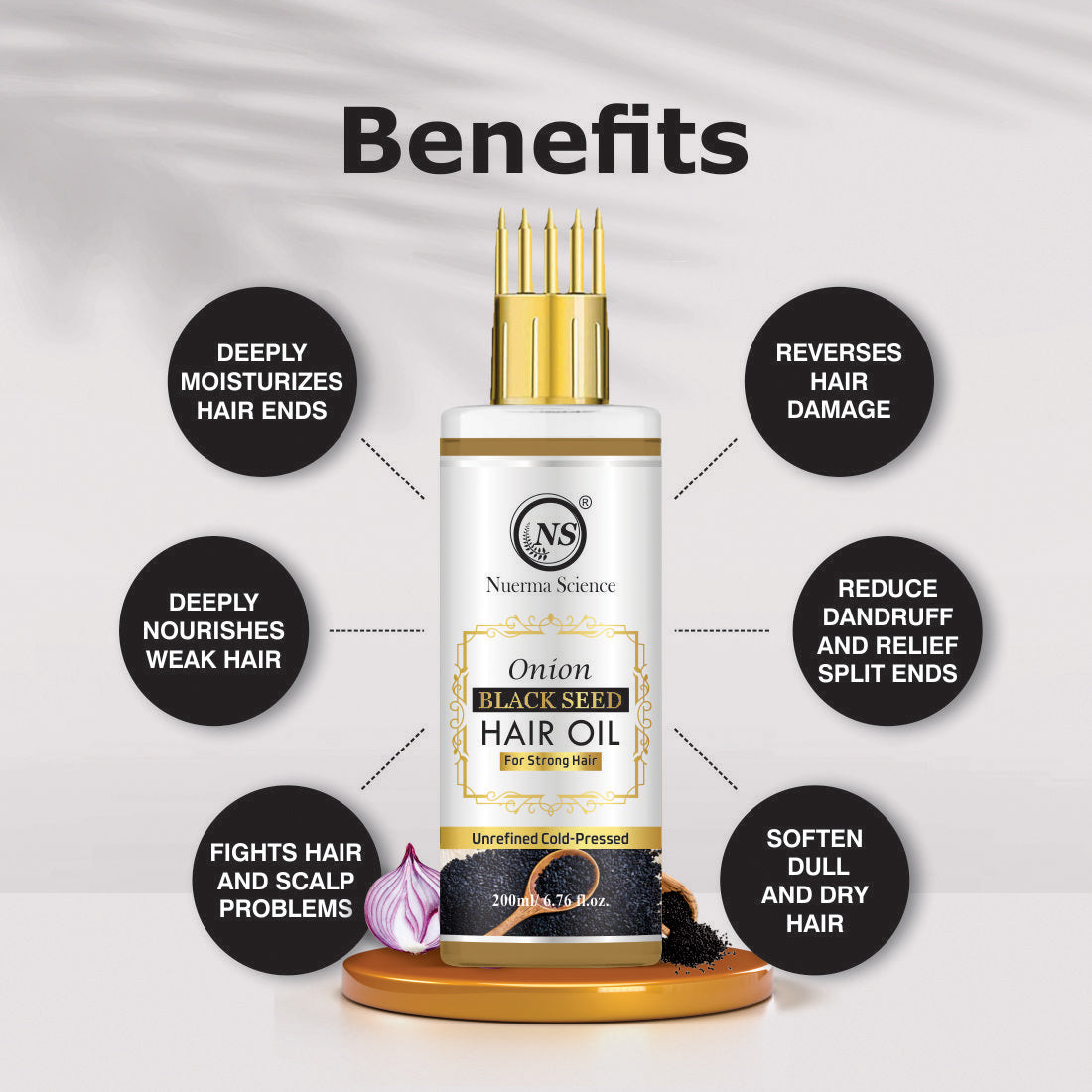 Onion Black Seed Hair Oil - 200ml