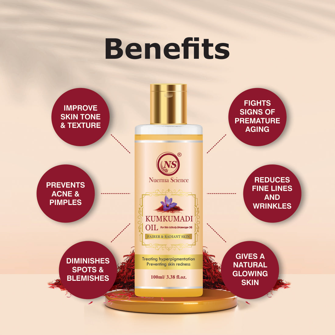 Kumkumadi Oil For Skin - 100ml
