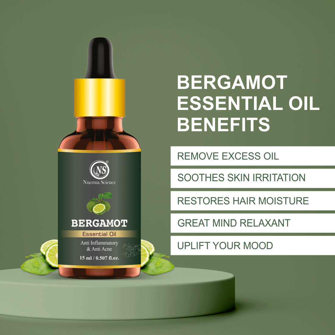 Bergamot Essential Oil - 15ml