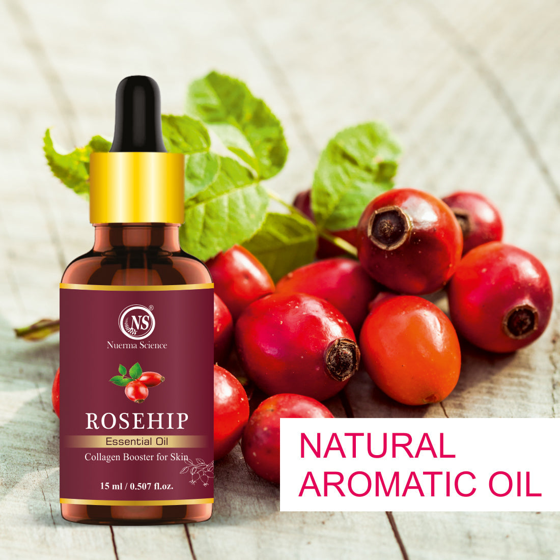 Rosehip Essential Oil For Anti-Aging - 15ml