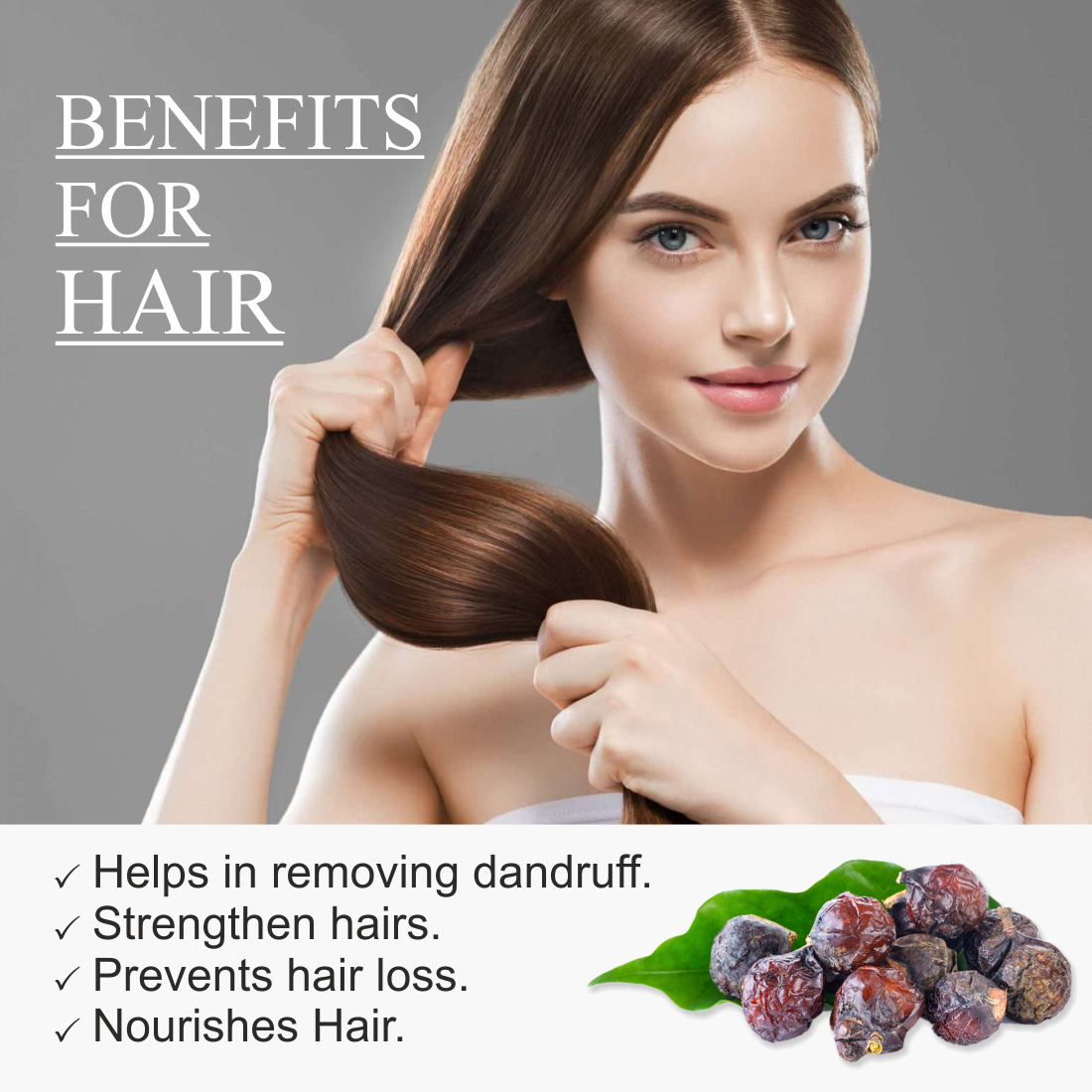 Reetha powder For Skin & Hair - 100gm