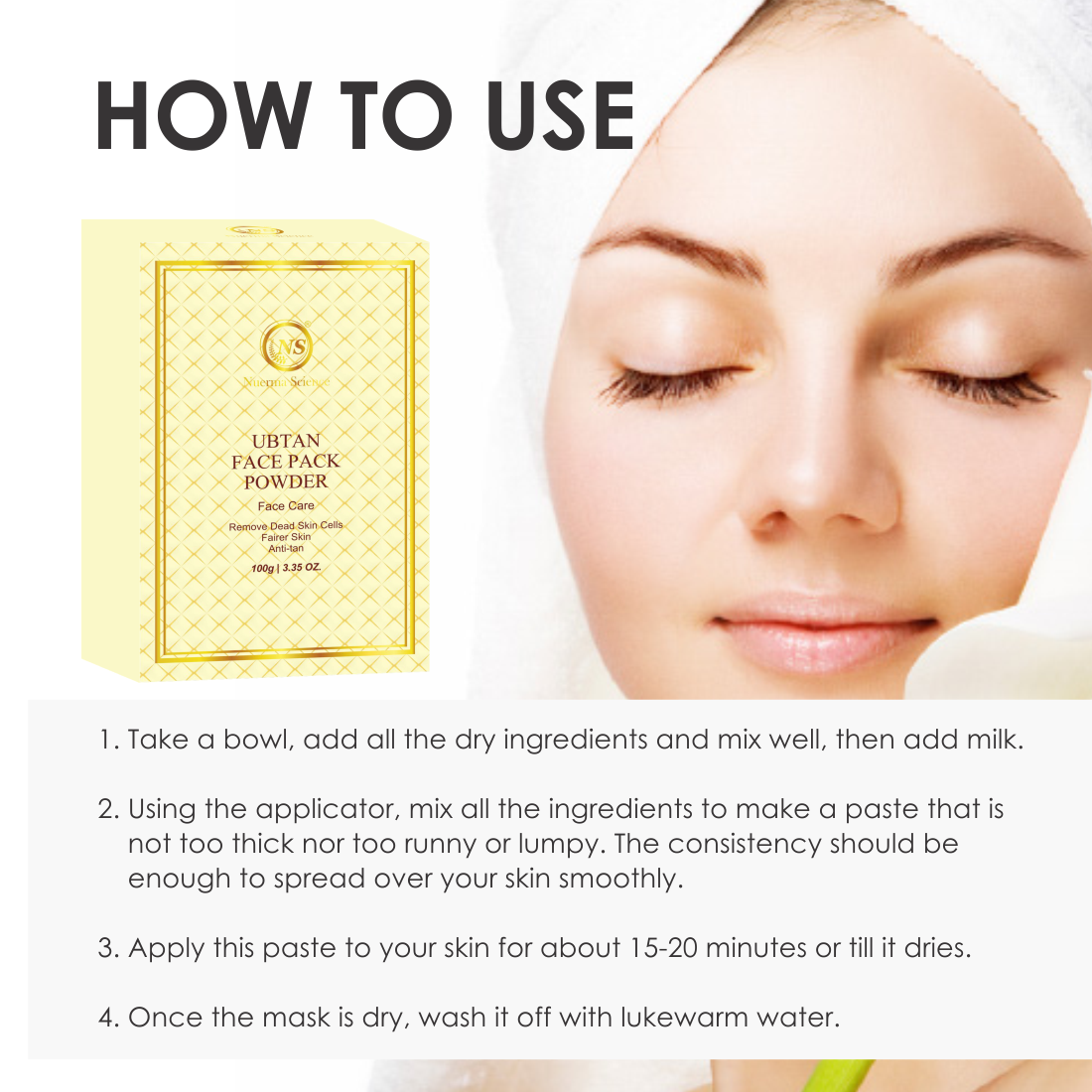 Ubtan Face Pack Powder ( Face & Body Scrub ) - 100mg