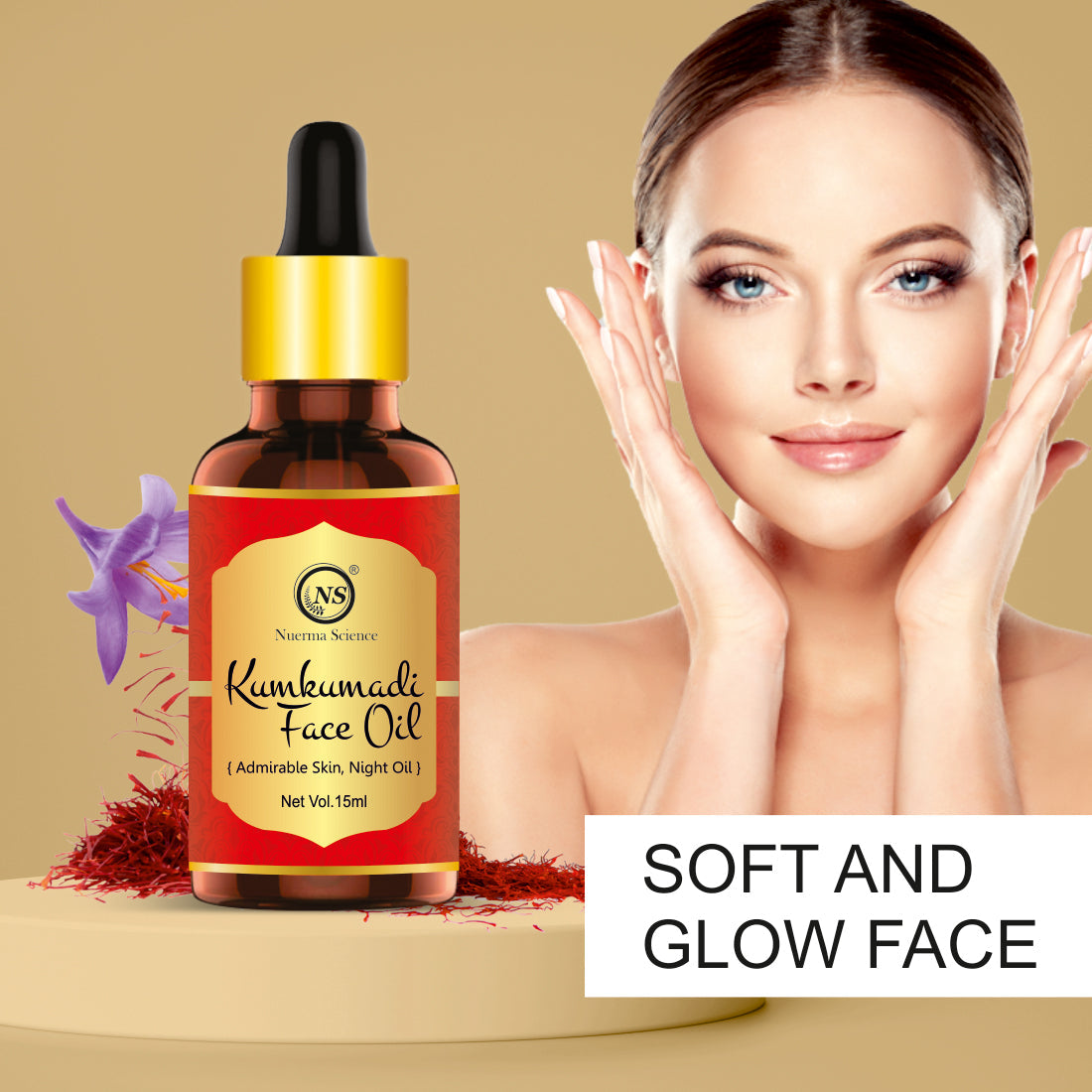 Kumkumadi Face Oil For Glowing Face - 15ml