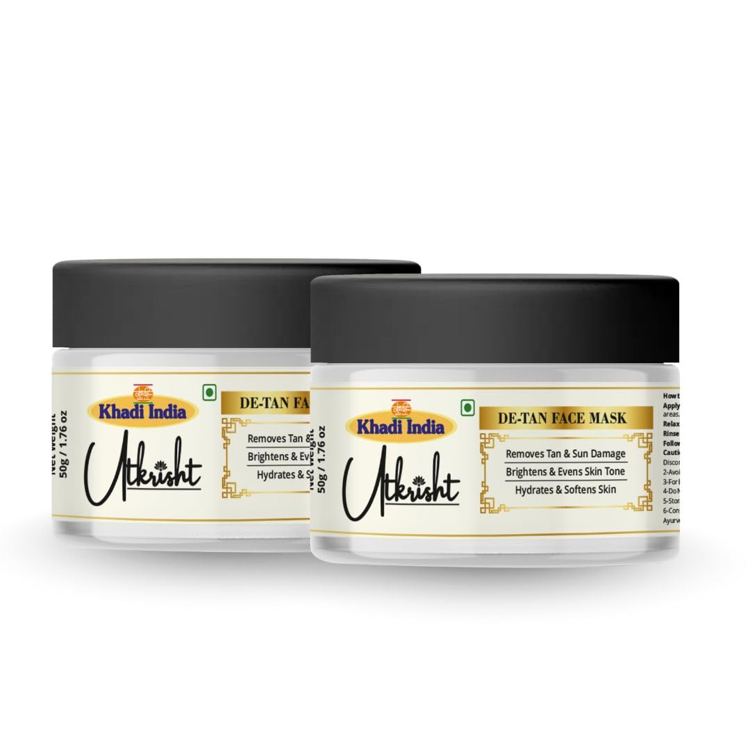 De-Tan Face Mask - Brightening & Tan Removal Clay Mask (100g)