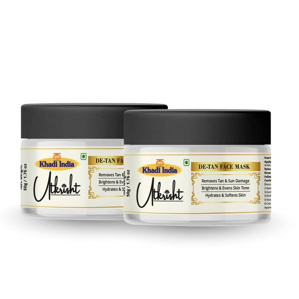 De-Tan Face Mask - Brightening & Tan Removal Clay Mask (100g)