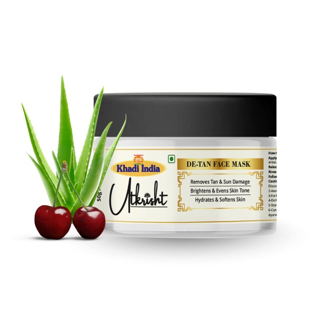 De-Tan Face Mask - Brightening & Tan Removal Clay Mask (100g)
