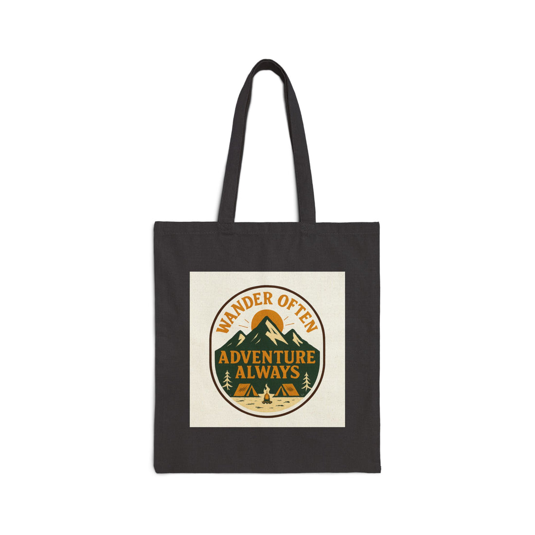 Adventure Tote Bag - "Wander Often, Adventure Always" Cotton Canvas Market Tote