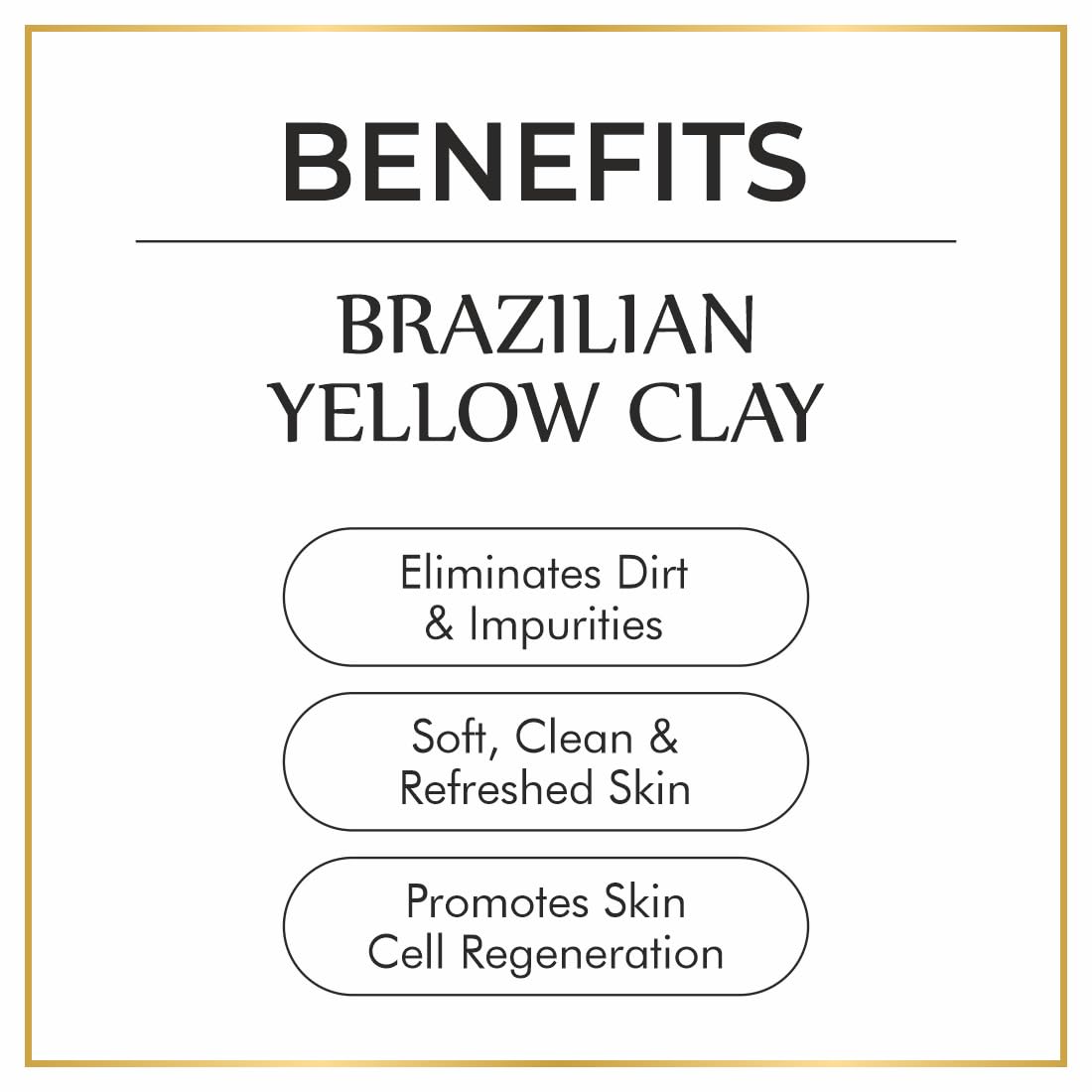 Brazilian Yellow Clay - 100gm | Reduces Acne & Eliminates Impurities