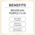 Brazilian Purple Clay - 100gm | Exfoliates Skin & Improves Skin Tone