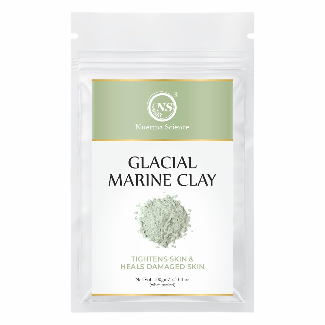 Glacial Marine Clay - 100gm | Tightens Skin & Heals Damaged Skin