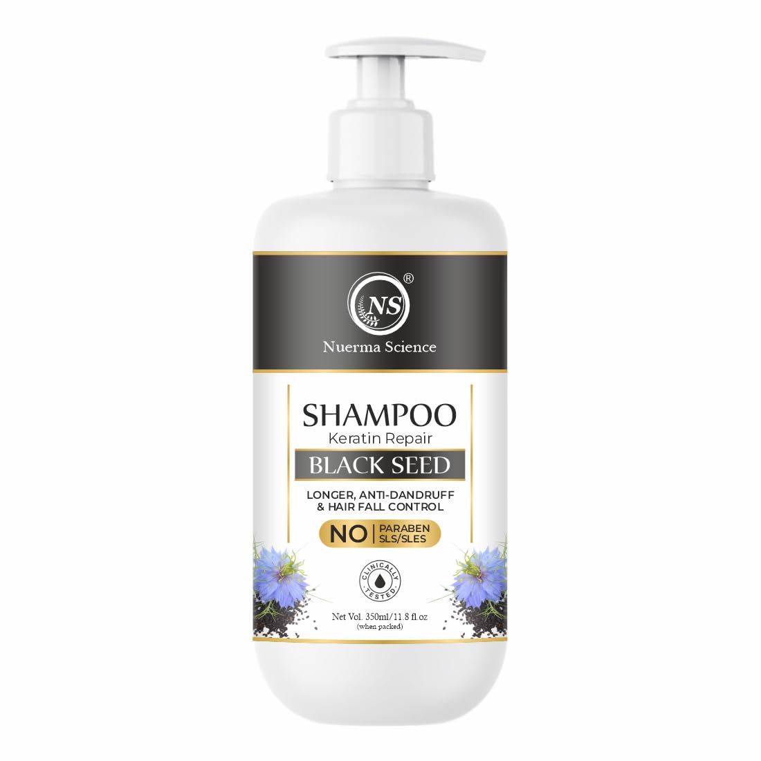 Sulphate Free Keratin Repair Black Seed Shampoo For Keratin Botox and Coloured Hair - 350ml