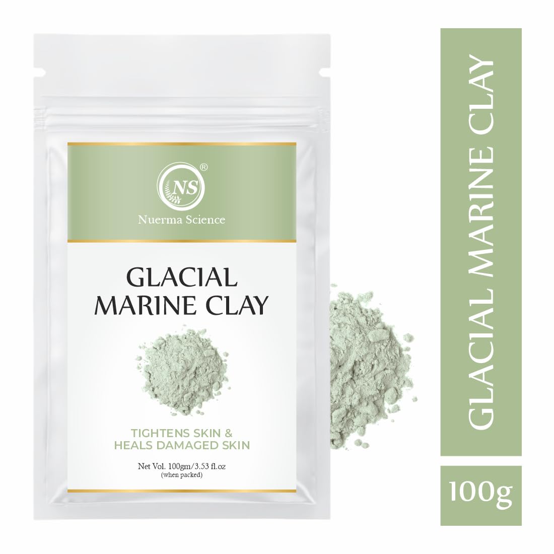 Glacial Marine Clay - 100gm | Tightens Skin & Heals Damaged Skin