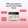 De-Tan Face Mask - Brightening & Tan Removal Clay Mask (100g)