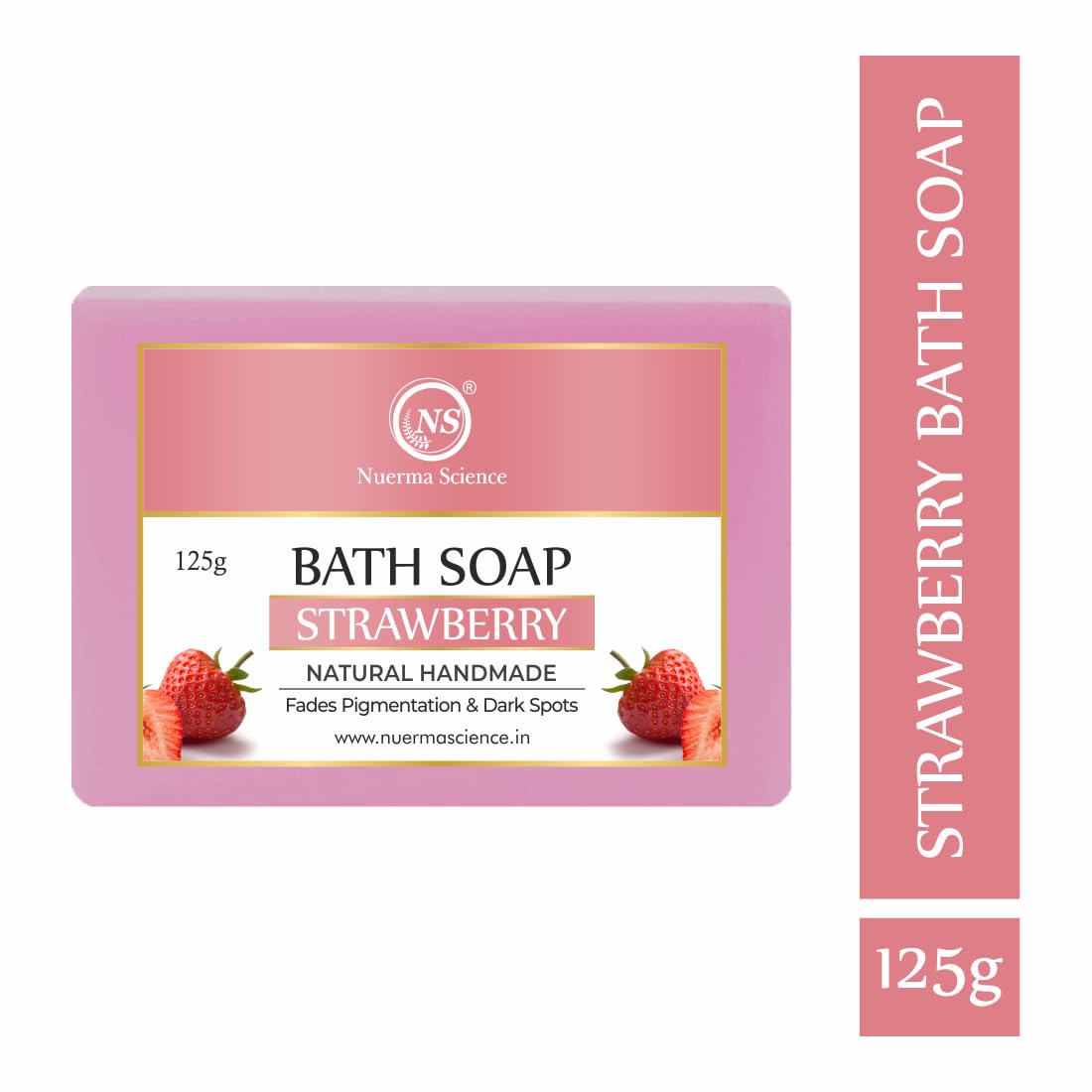Strawberry Bath Soap | Fades Pigmentation & Dark Spots