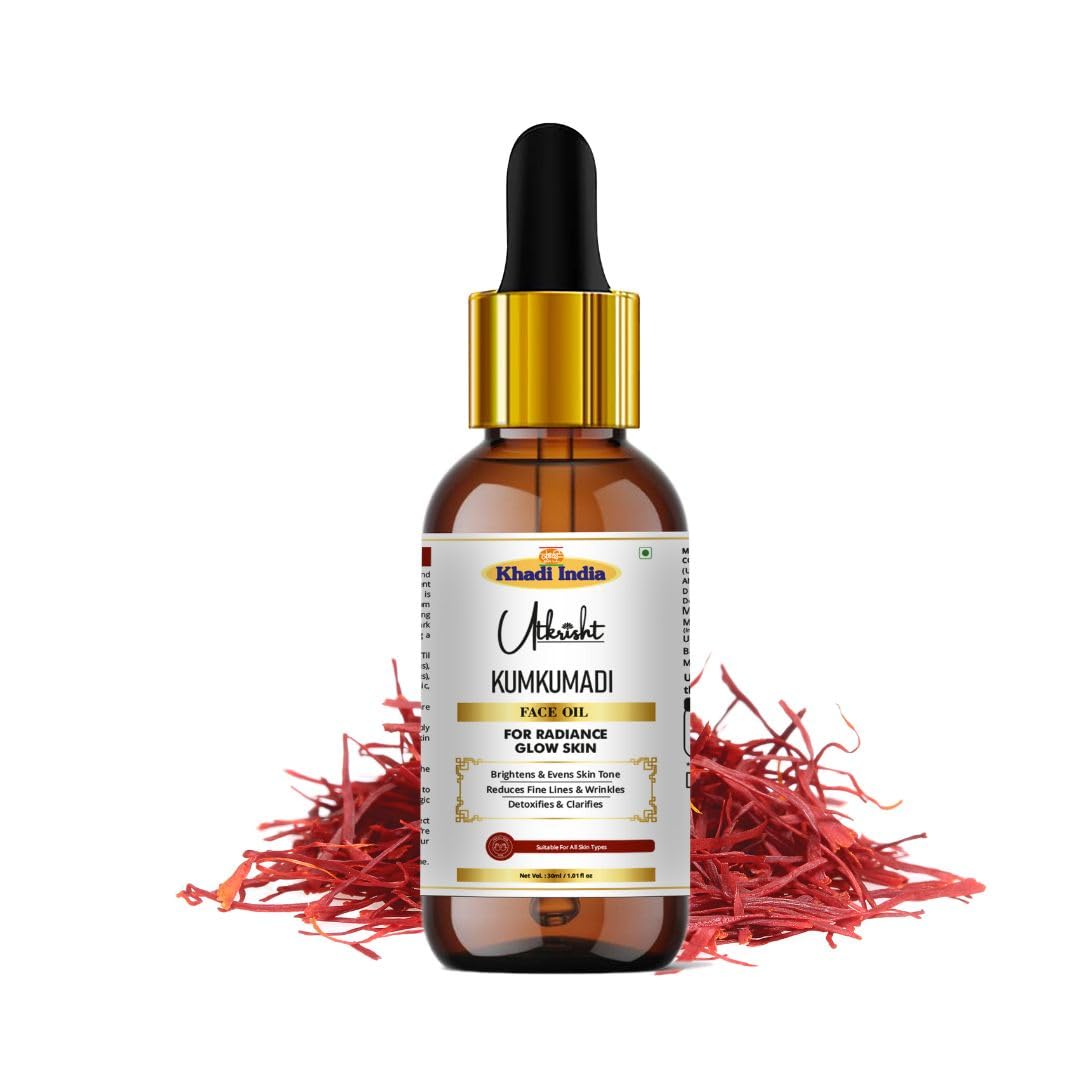Kumkumadi Face Oil - Ayurvedic Brightening & Anti-Aging with Saffron (30ml)