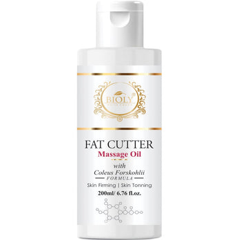 Fat Cutter Massage Oil with Coleus Forskohlii — Anti-Cellulite, Skin Firming & Toning (200ml)