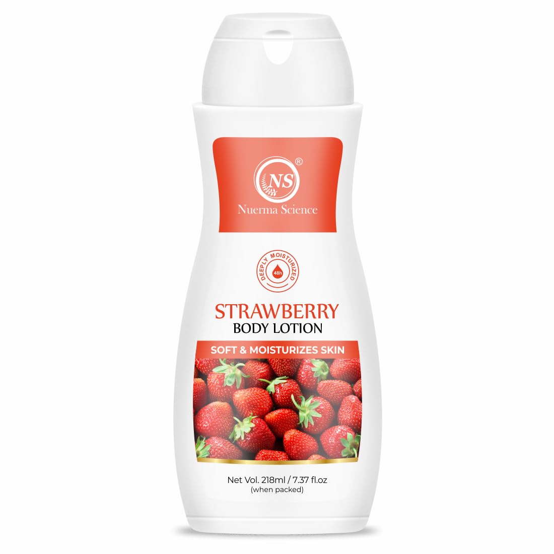 Strawberry Body Lotion for Deep Skin Hydration & Moisturization - 218ml